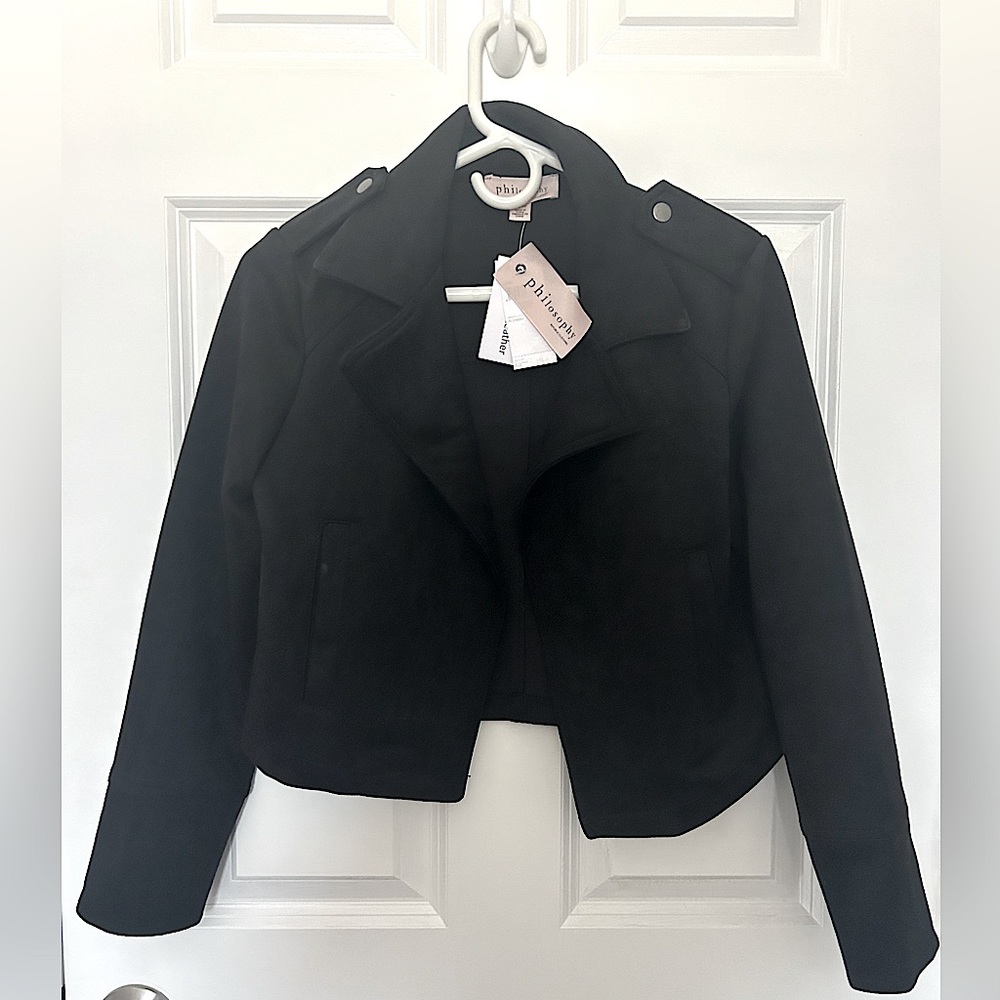 Faux Leather Spring Jacket